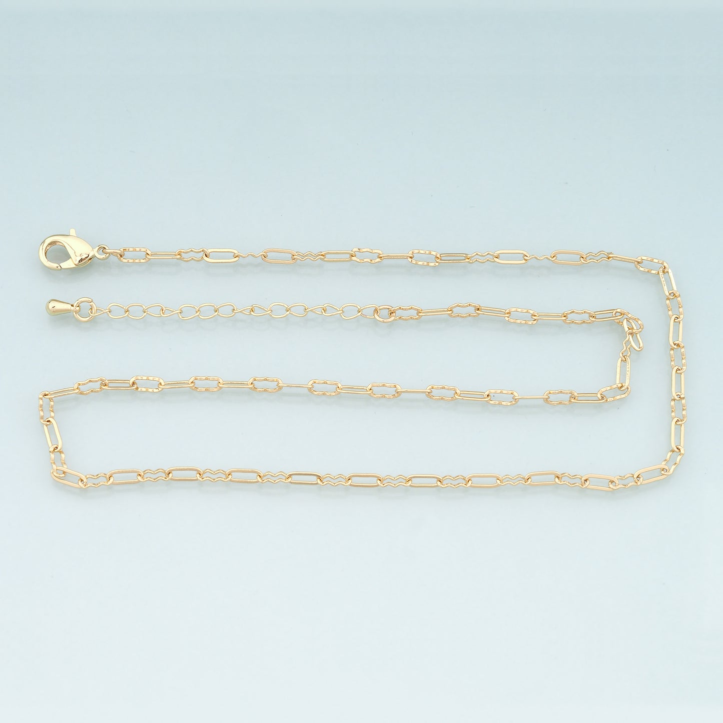 Gold Oval Chain,18K Gold Filled Oval for Necklace Bracelet DIY Jewelry Making Supply