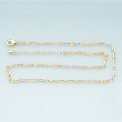 Gold Oval Chain,18K Gold Filled Oval for Necklace Bracelet DIY Jewelry Making Supply