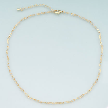 Gold Oval Chain,18K Gold Filled Oval for Necklace Bracelet DIY Jewelry Making Supply