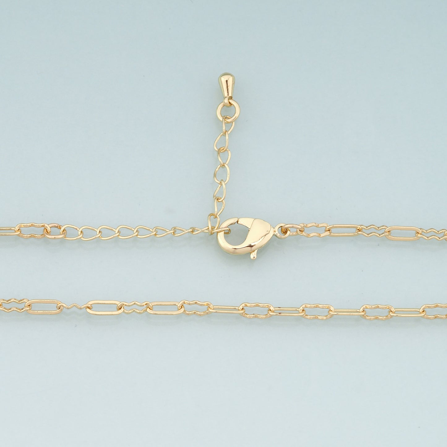 Gold Oval Chain,18K Gold Filled Oval for Necklace Bracelet DIY Jewelry Making Supply