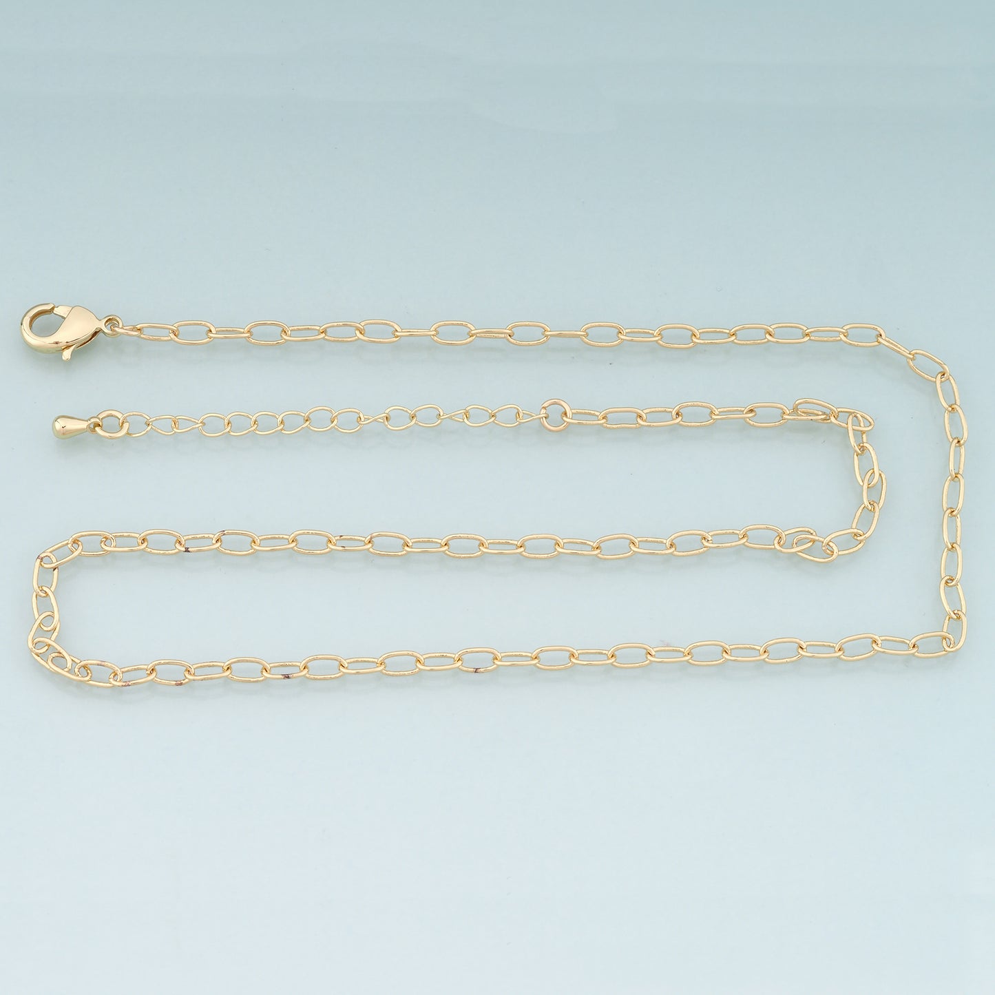 Gold Oval Chain,18K Gold Filled Oval for Necklace Bracelet DIY Jewelry Making Supply