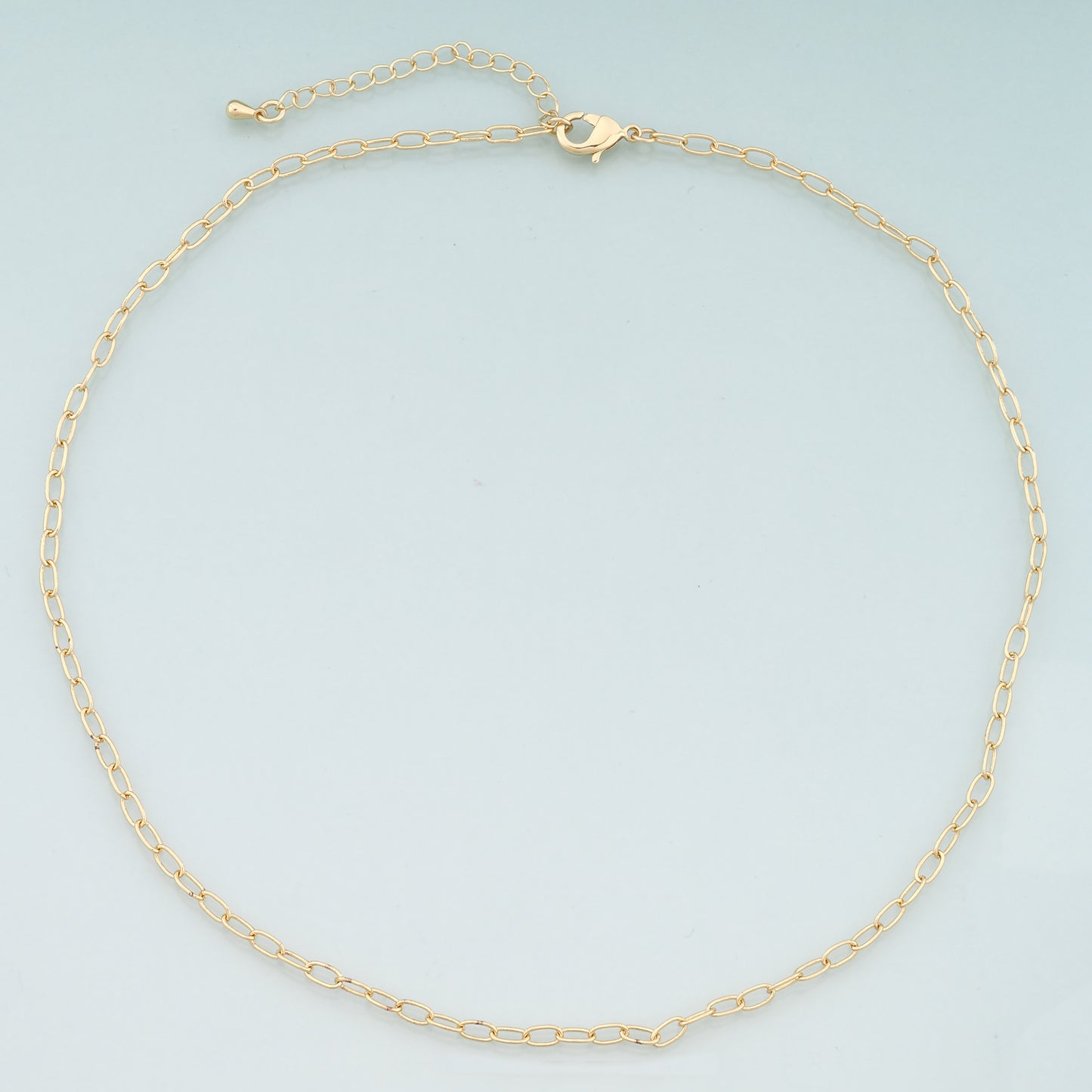 Gold Oval Chain,18K Gold Filled Oval for Necklace Bracelet DIY Jewelry Making Supply