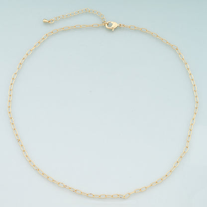 Gold Oval Chain,18K Gold Filled Oval for Necklace Bracelet DIY Jewelry Making Supply