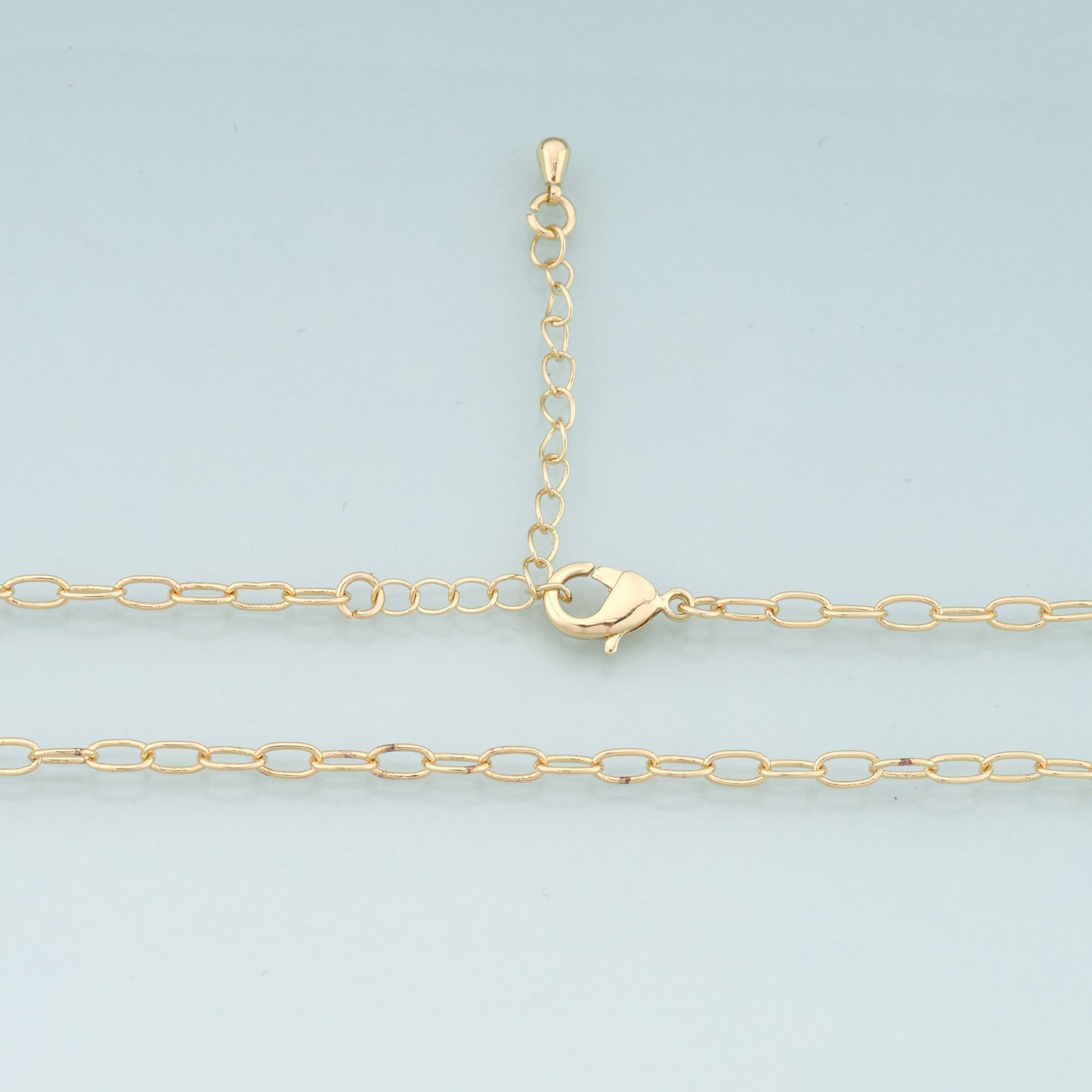 Gold Oval Chain,18K Gold Filled Oval for Necklace Bracelet DIY Jewelry Making Supply