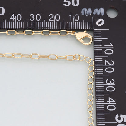 Gold Oval Chain,18K Gold Filled Oval for Necklace Bracelet DIY Jewelry Making Supply