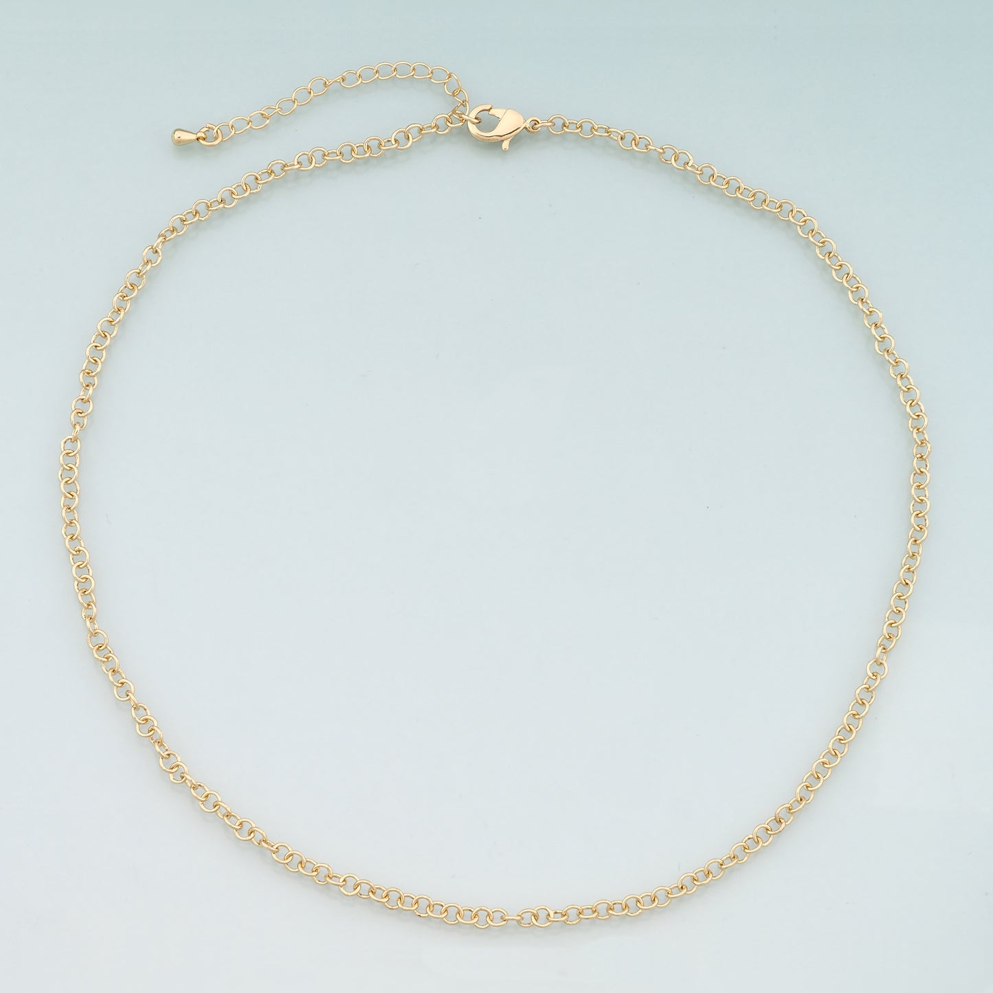 Gold Round Chain,18K Gold Filled Round for Necklace Bracelet DIY Jewelry Making Supply