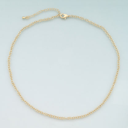 Gold Round Chain,18K Gold Filled Round for Necklace Bracelet DIY Jewelry Making Supply