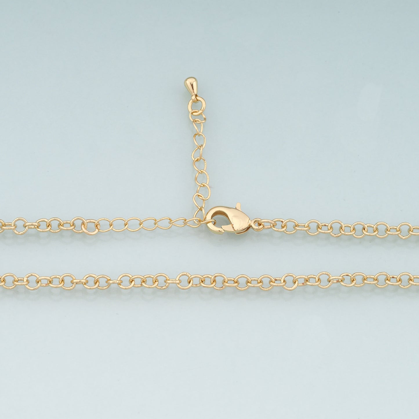 Gold Round Chain,18K Gold Filled Round for Necklace Bracelet DIY Jewelry Making Supply