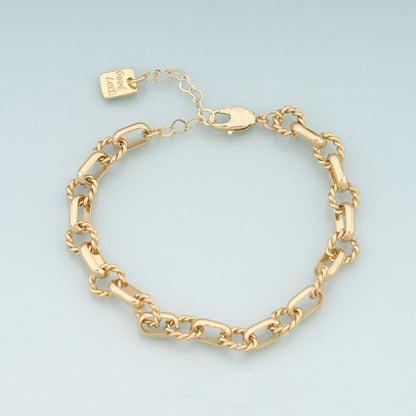 Gold Adjustable Chain,18K Gold Filled Oval Bracelet,Semi Finished Bracelets,Bracelets for Jewelry Making