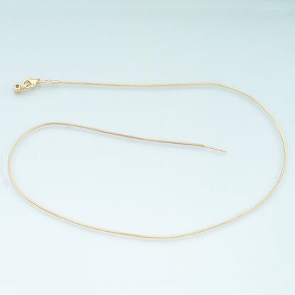 Gold Herringbone Snake Chain,18K Gold Filled Snake for Necklace Bracelet DIY Jewelry Making Supply
