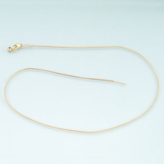 Gold Herringbone Snake Chain,18K Gold Filled Snake for Necklace Bracelet DIY Jewelry Making Supply