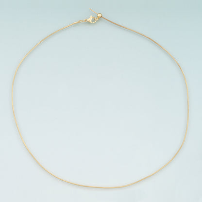 Gold Herringbone Snake Chain,18K Gold Filled Snake for Necklace Bracelet DIY Jewelry Making Supply