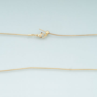 Gold Herringbone Snake Chain,18K Gold Filled Snake for Necklace Bracelet DIY Jewelry Making Supply