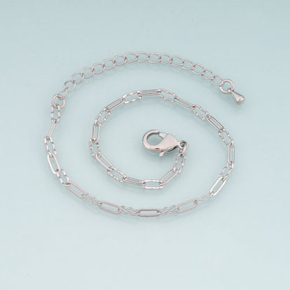 Gold Adjustable Chain,18K Gold Filled Oval Bracelet,Semi Finished Bracelets,Bracelets for Jewelry Making