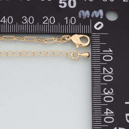 Gold Adjustable Chain,18K Gold Filled Oval Bracelet,Semi Finished Bracelets,Bracelets for Jewelry Making