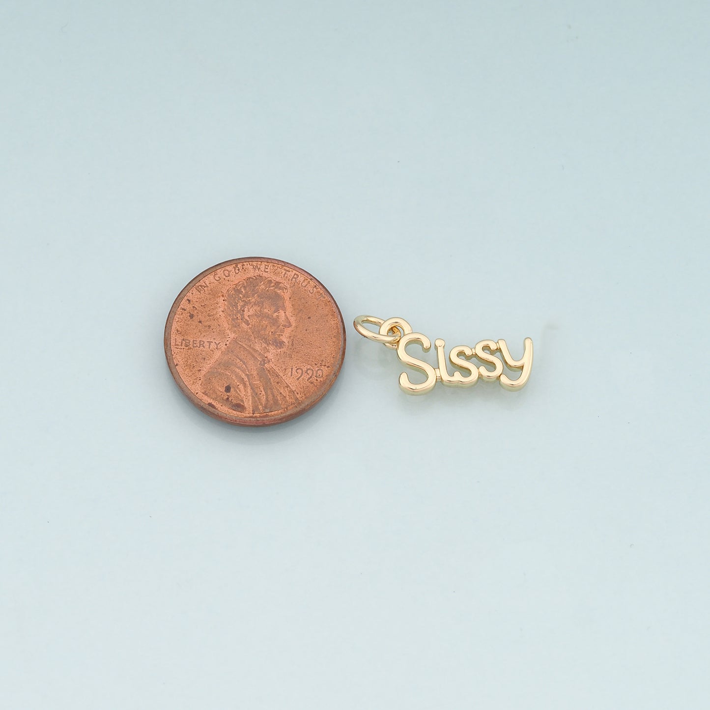 18K Gold Filled Name Pendant,Dainty Name Charm Bracelet Necklace for DIY Jewelry Making Supply