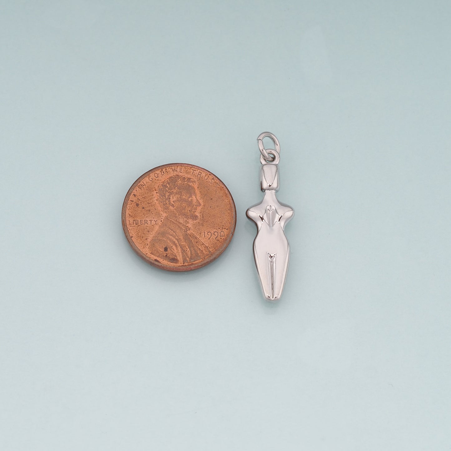 18K Gold Filled Goddess Pendant,Dainty Goddess Charm Bracelet Necklace for DIY Jewelry Making Supply