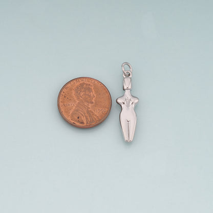 18K Gold Filled Goddess Pendant,Dainty Goddess Charm Bracelet Necklace for DIY Jewelry Making Supply