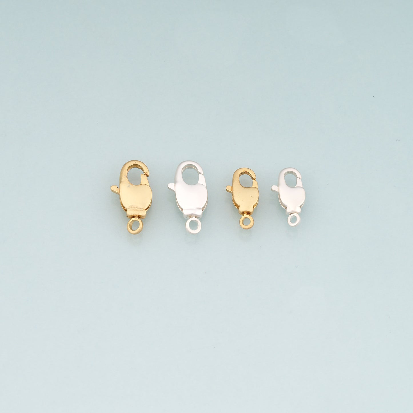 Gold Clasp,18K Gold Filled Lobster Clasp Gold Lobster Claw for DIY Jewelry Finding Necklace Bracelet