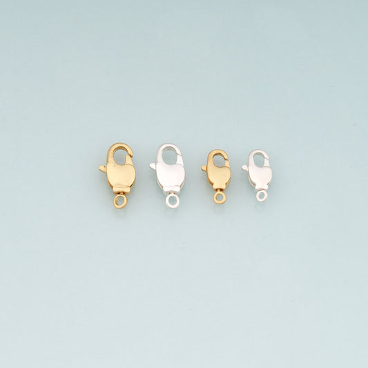 Gold Clasp,18K Gold Filled Lobster Clasp Gold Lobster Claw for DIY Jewelry Finding Necklace Bracelet