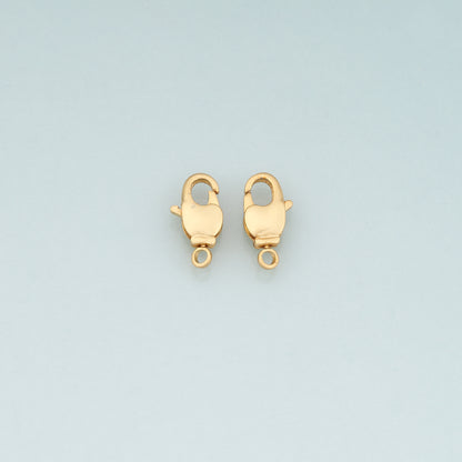 Gold Clasp,18K Gold Filled Lobster Clasp Gold Lobster Claw for DIY Jewelry Finding Necklace Bracelet
