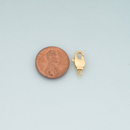 Gold Clasp,18K Gold Filled Lobster Clasp Gold Lobster Claw for DIY Jewelry Finding Necklace Bracelet
