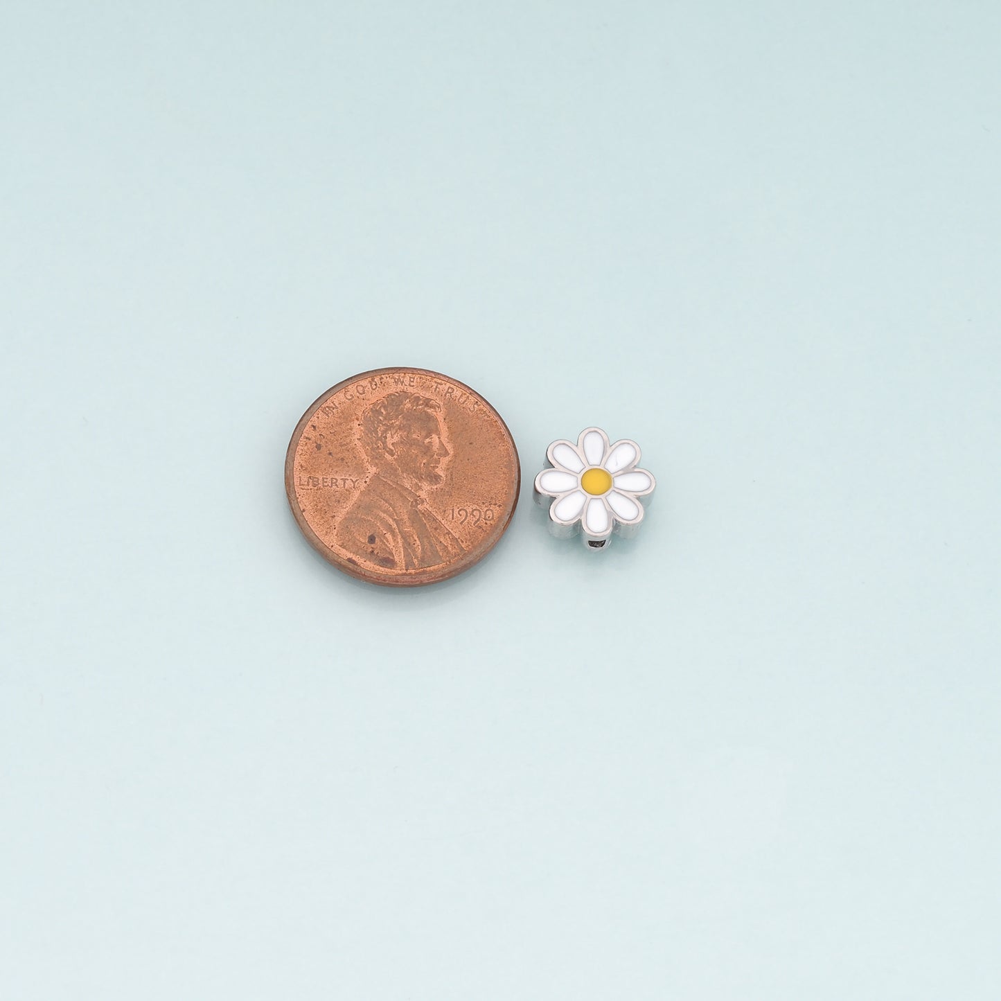 Gold Flower Spacer Beads Charms,18K Gold Filled Flower Bracelet Necklace for DIY Jewelry Making Supply