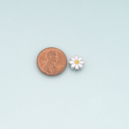 Gold Flower Spacer Beads Charms,18K Gold Filled Flower Bracelet Necklace for DIY Jewelry Making Supply
