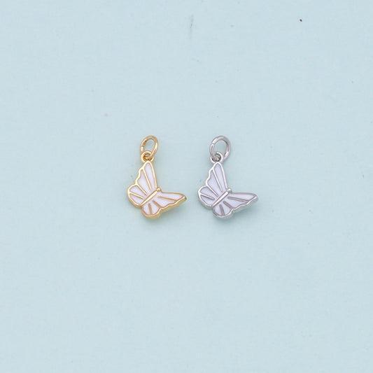 Gold Tiny Butterfly Charms,18K Gold Filled Butterfly Pendant,Butterfly Charm Bracelet Necklace for DIY Jewelry Making Supply