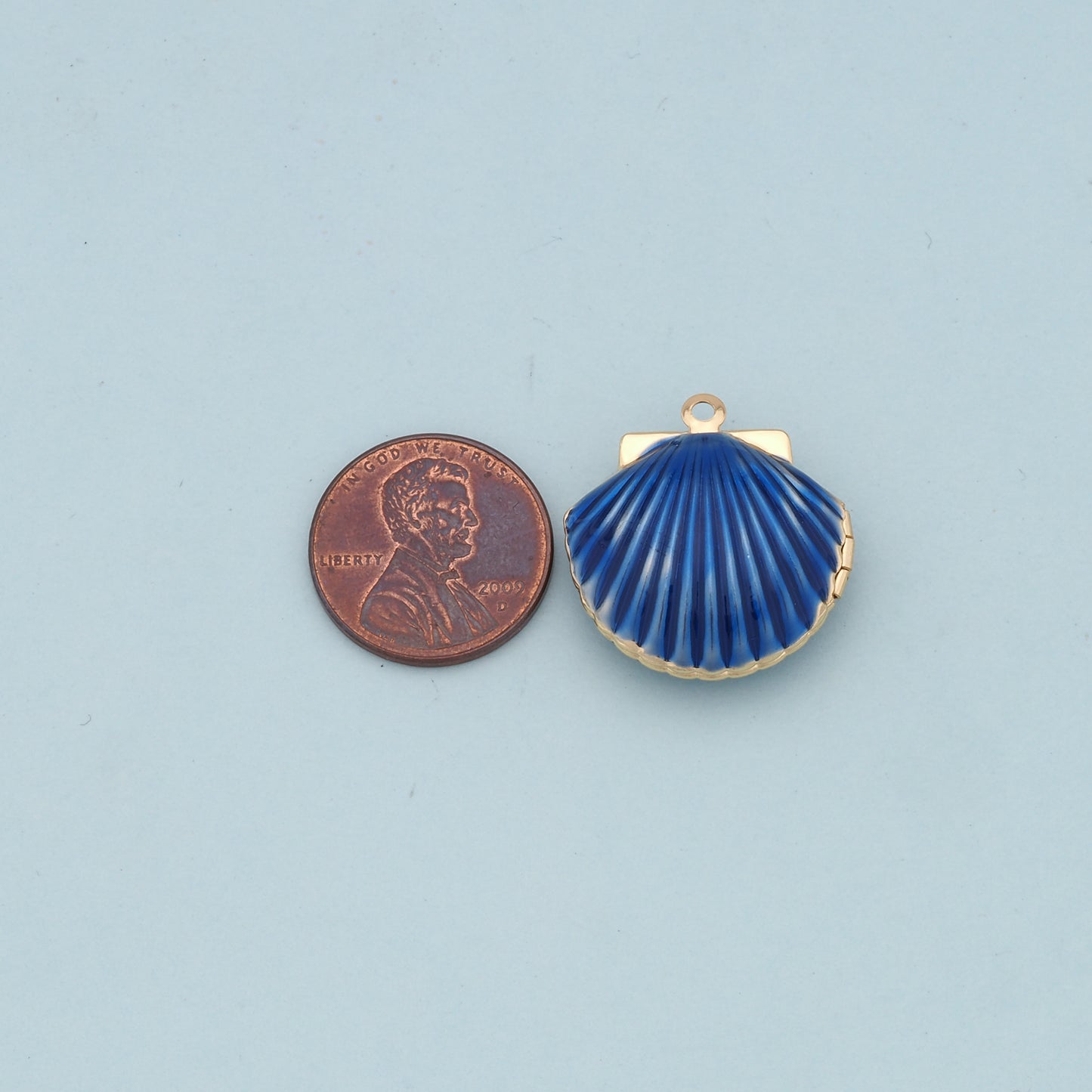 Gold Shell Charms,18K Gold Filled Conch Shell Pendant,Conch Shell Charm Bracelet Necklace for DIY Jewelry Making Supply