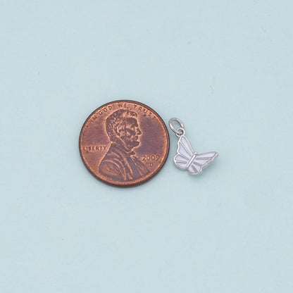 Gold Tiny Butterfly Charms,18K Gold Filled Butterfly Pendant,Butterfly Charm Bracelet Necklace for DIY Jewelry Making Supply
