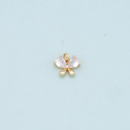 Gold Butterfly Charms,18K Gold Filled Butterfly Pendant,Butterfly Charm Bracelet Necklace for DIY Jewelry Making Supply