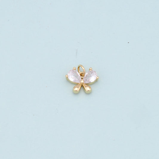Gold Butterfly Charms,18K Gold Filled Butterfly Pendant,Butterfly Charm Bracelet Necklace for DIY Jewelry Making Supply
