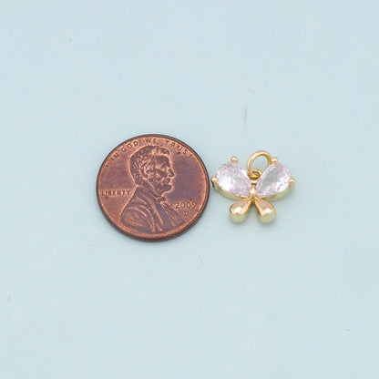 Gold Butterfly Charms,18K Gold Filled Butterfly Pendant,Butterfly Charm Bracelet Necklace for DIY Jewelry Making Supply