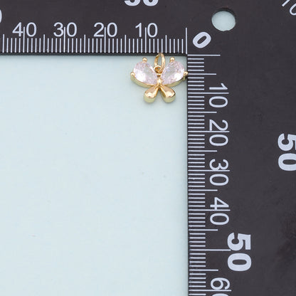 Gold Butterfly Charms,18K Gold Filled Butterfly Pendant,Butterfly Charm Bracelet Necklace for DIY Jewelry Making Supply