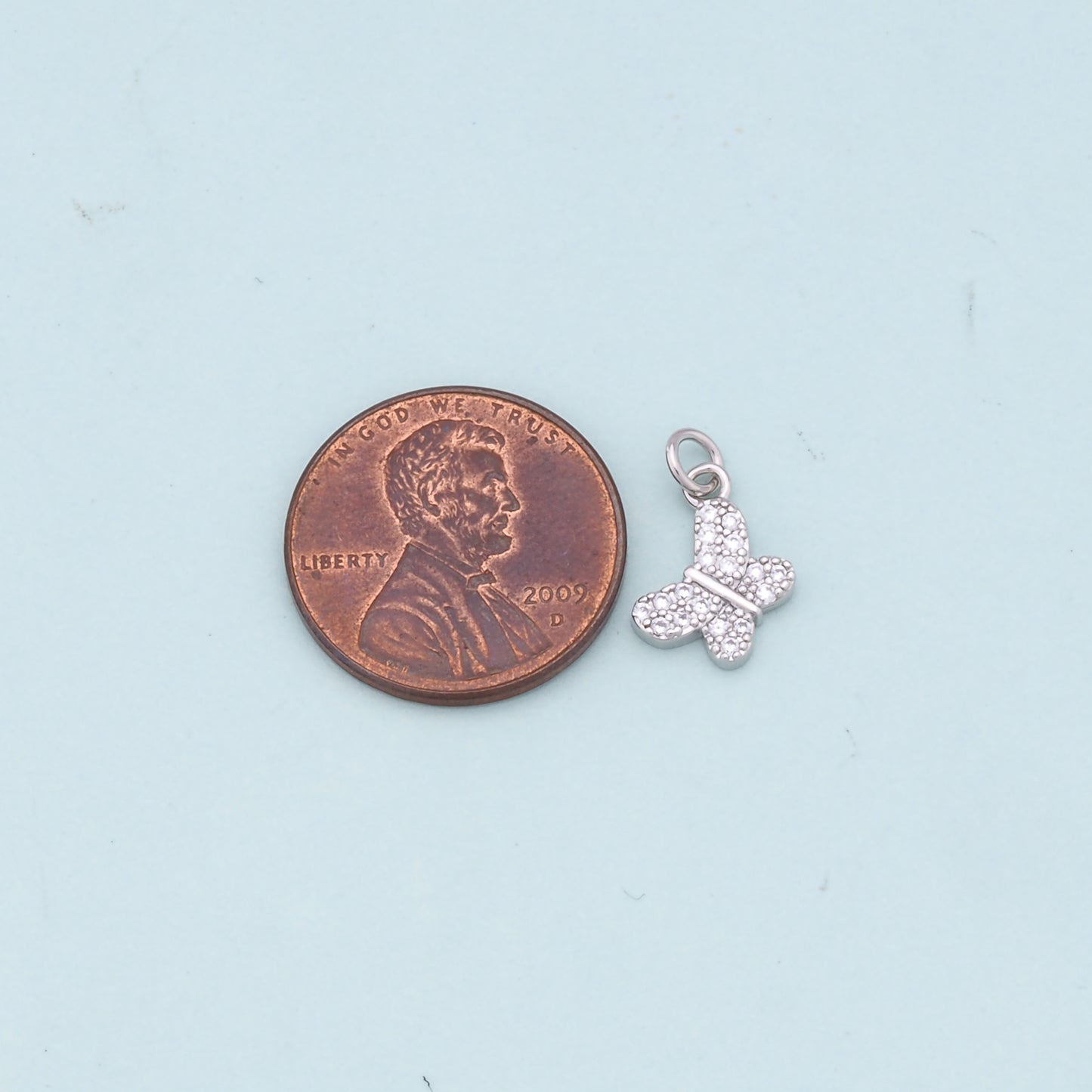Gold Butterfly Charms,18K Gold Filled Butterfly Pendant,Butterfly Charm Bracelet Necklace for DIY Jewelry Making Supply
