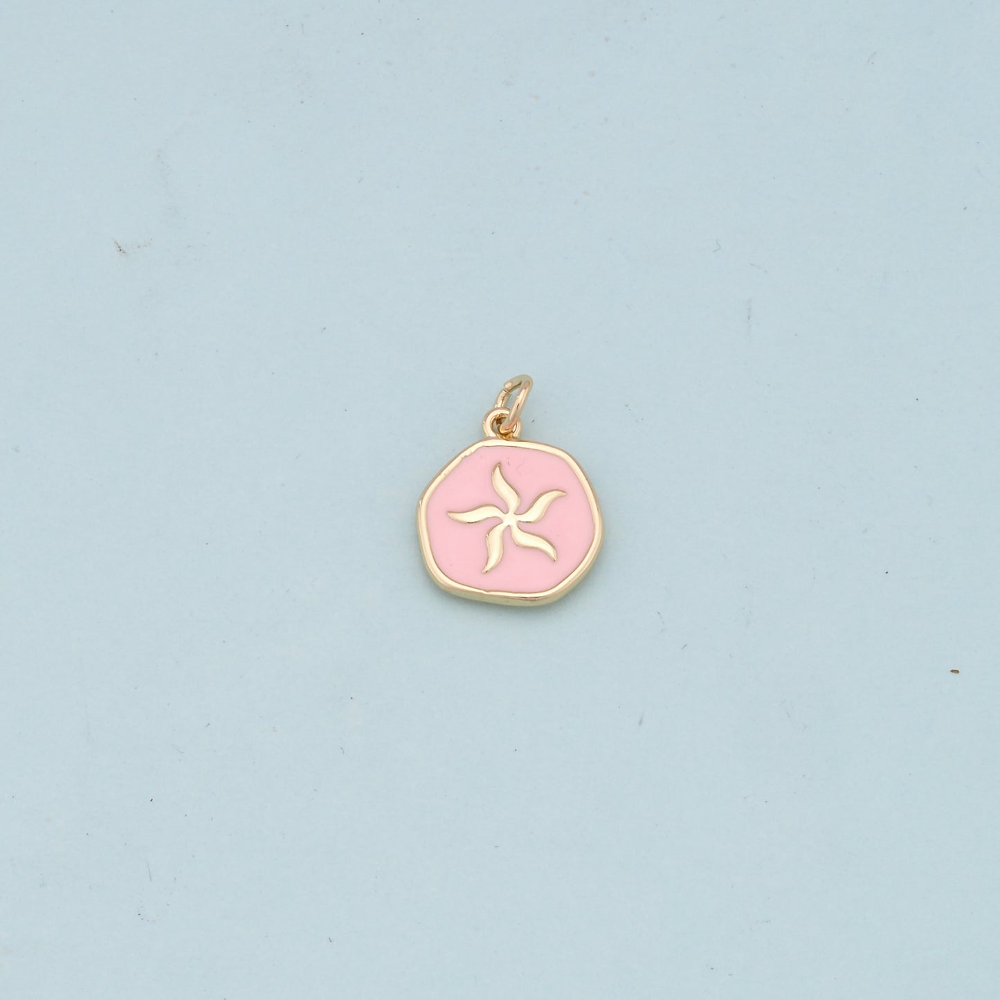 Gold Starfish Charms,18K Gold Filled Sea star Pendant,Starfish Charm Bracelet Necklace for DIY Jewelry Making Supply