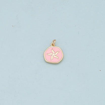 Gold Starfish Charms,18K Gold Filled Sea star Pendant,Starfish Charm Bracelet Necklace for DIY Jewelry Making Supply