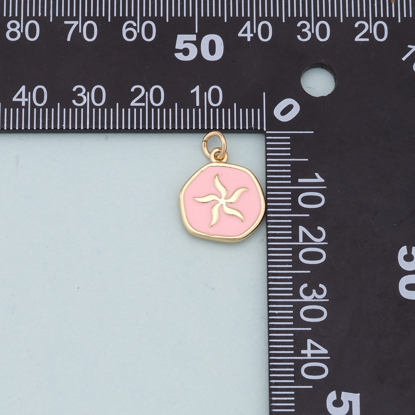 Gold Starfish Charms,18K Gold Filled Sea star Pendant,Starfish Charm Bracelet Necklace for DIY Jewelry Making Supply