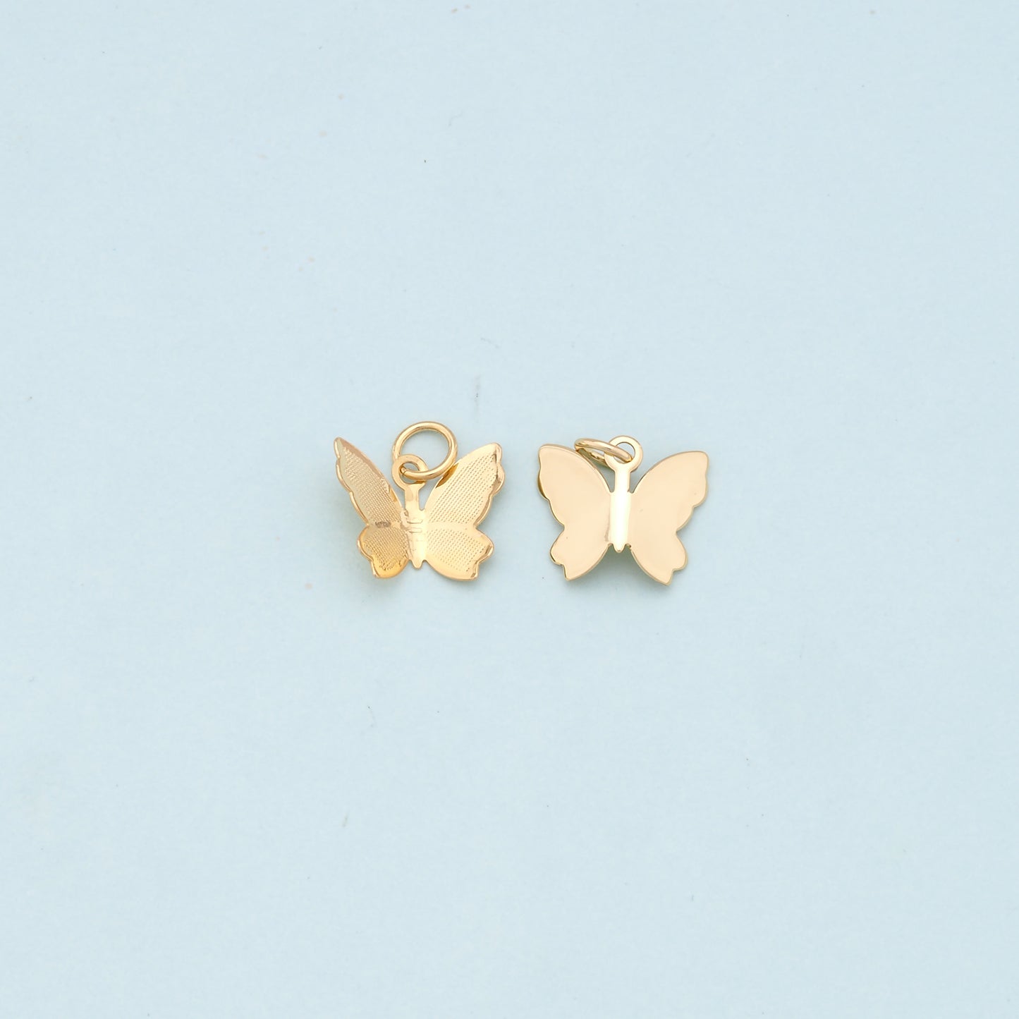 Gold Butterfly Charms,18K Gold Filled Butterfly Pendant,Butterfly Charm Bracelet Necklace for DIY Jewelry Making Supply