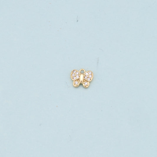 Gold Butterfly Charms,18K Gold Filled Butterfly Pendant,Butterfly Charm Bracelet Necklace for DIY Jewelry Making Supply
