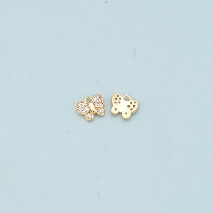 Gold Butterfly Charms,18K Gold Filled Butterfly Pendant,Butterfly Charm Bracelet Necklace for DIY Jewelry Making Supply