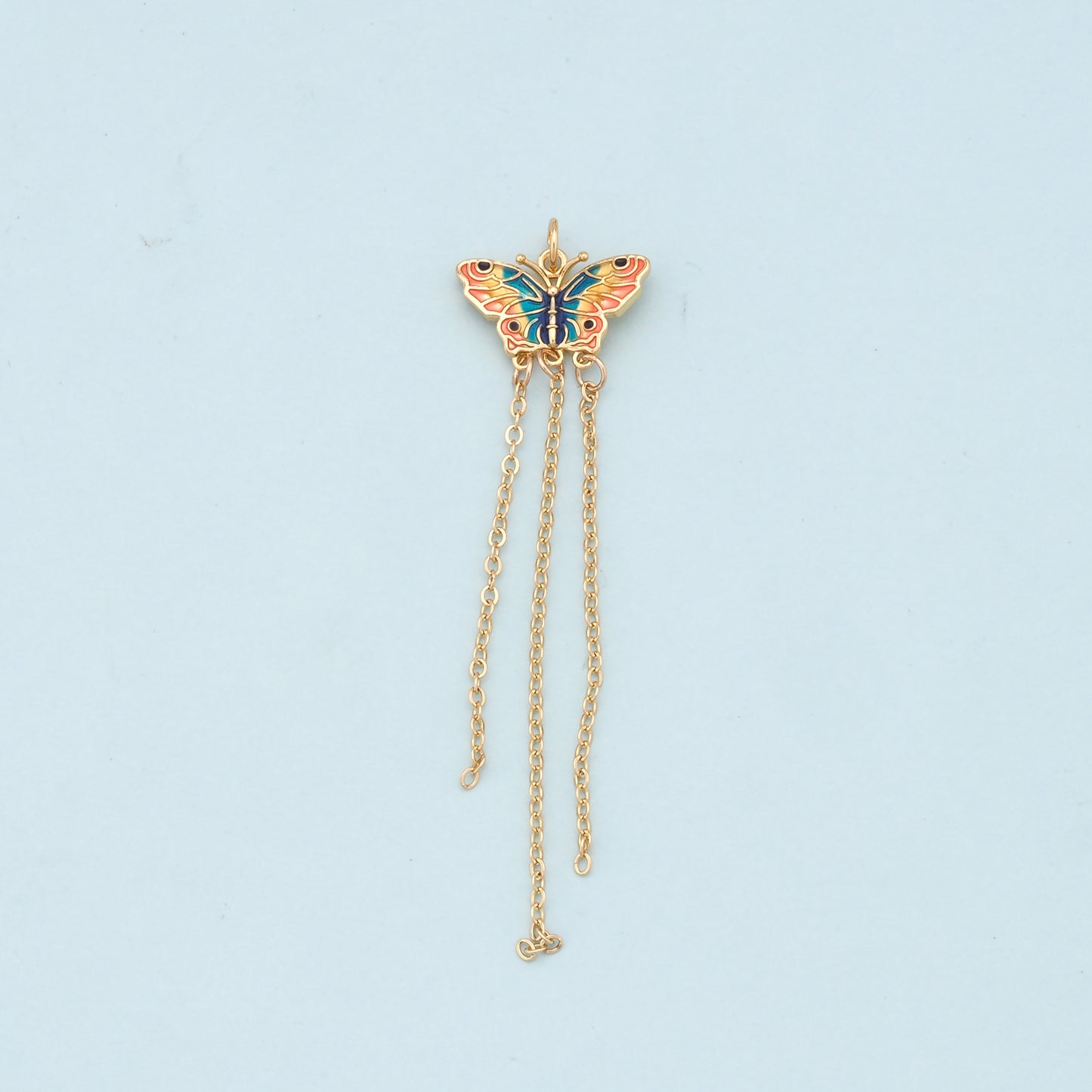 Gold Butterfly Charms,18K Gold Filled Butterfly Pendant,Butterfly Charm Bracelet Necklace for DIY Jewelry Making Supply