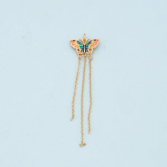 Gold Butterfly Charms,18K Gold Filled Butterfly Pendant,Butterfly Charm Bracelet Necklace for DIY Jewelry Making Supply