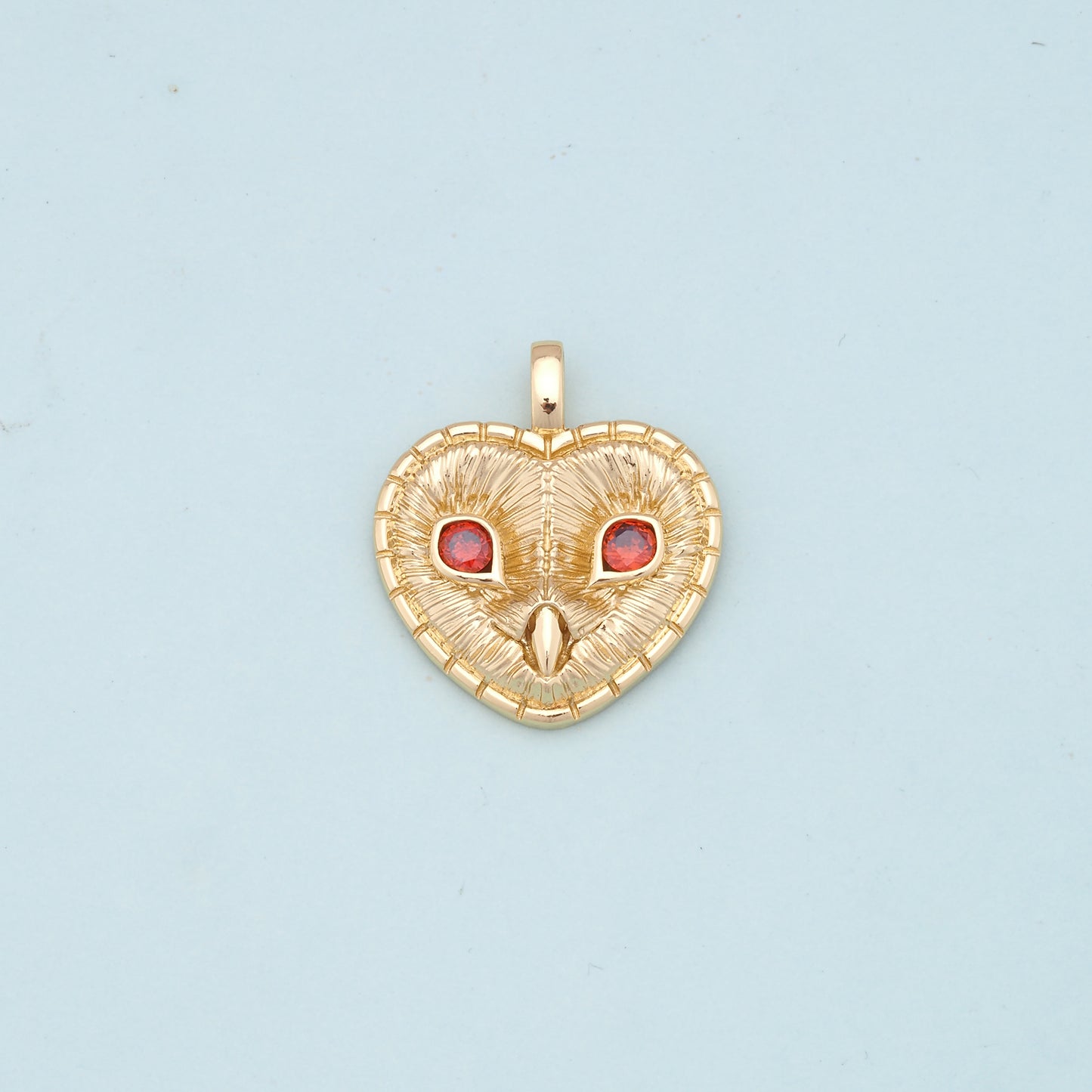 Gold Heart Charms,18K Gold Filled Heart Pendant,Heart Charm Bracelet Necklace for DIY Jewelry Making Supply