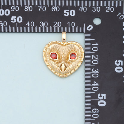 Gold Heart Charms,18K Gold Filled Heart Pendant,Heart Charm Bracelet Necklace for DIY Jewelry Making Supply