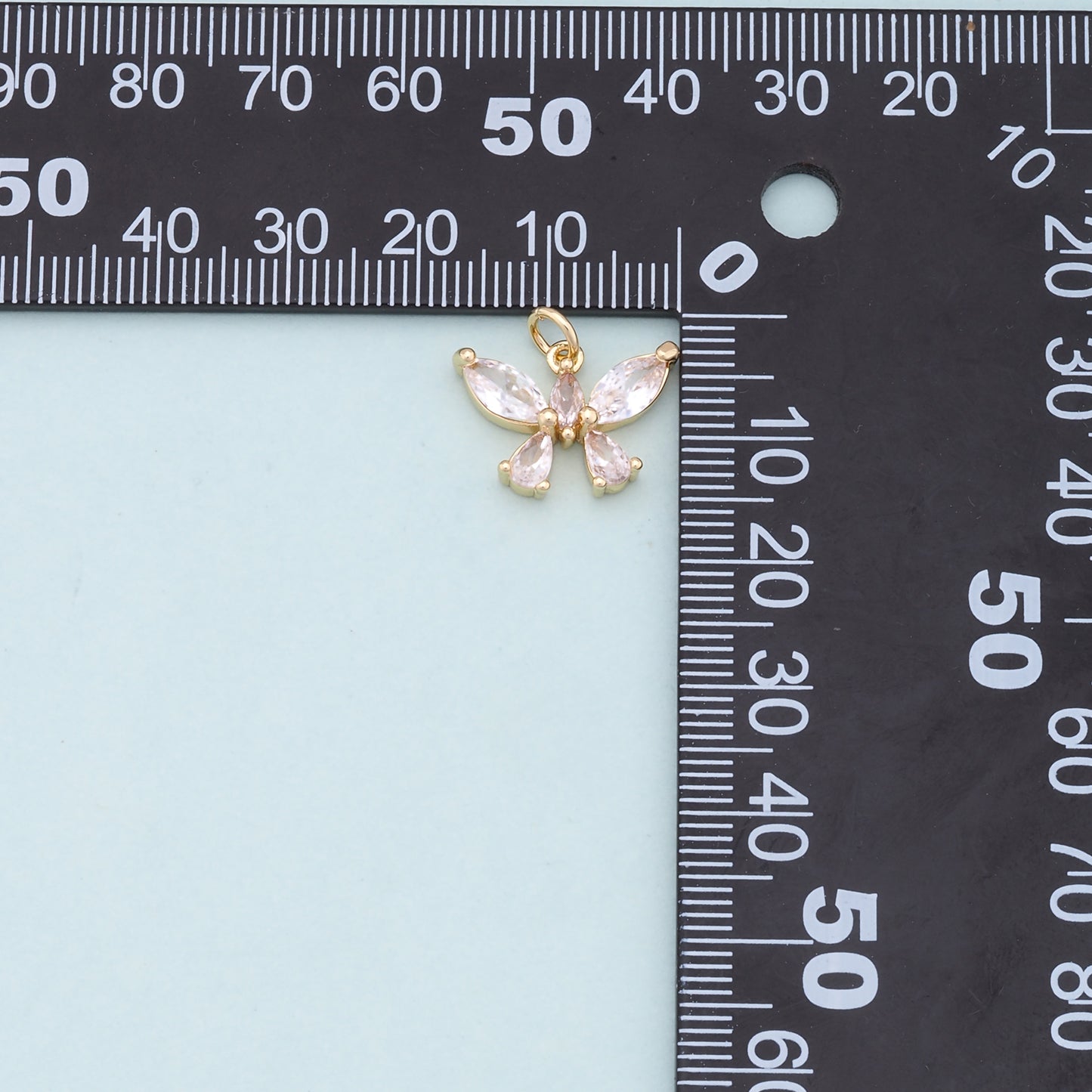 Gold Butterfly Charms,18K Gold Filled Butterfly Pendant,Butterfly Charm Bracelet Necklace for DIY Jewelry Making Supply