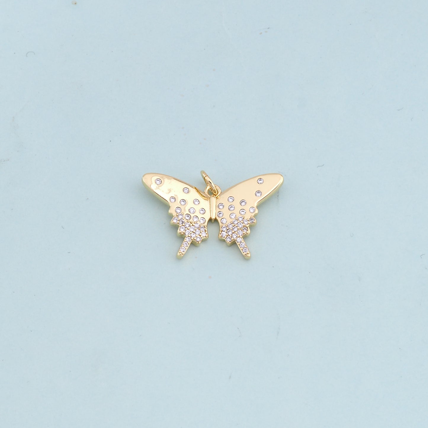Gold Butterfly Charms,18K Gold Filled Butterfly Pendant,Butterfly Charm Bracelet Necklace for DIY Jewelry Making Supply