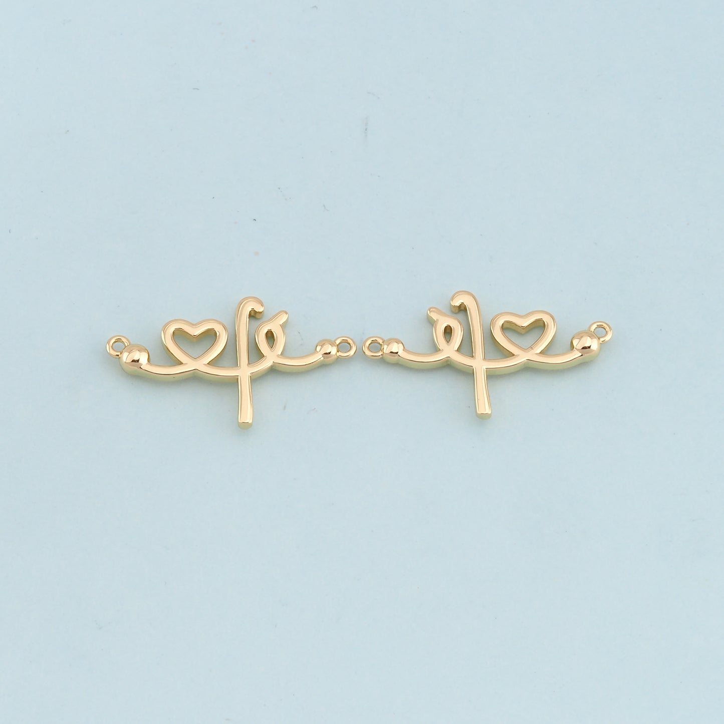 Gold stethoscope Charms,18K Gold Filled stethoscope Pendant,stethoscope Charm Bracelet Necklace for DIY Jewelry Making Supply