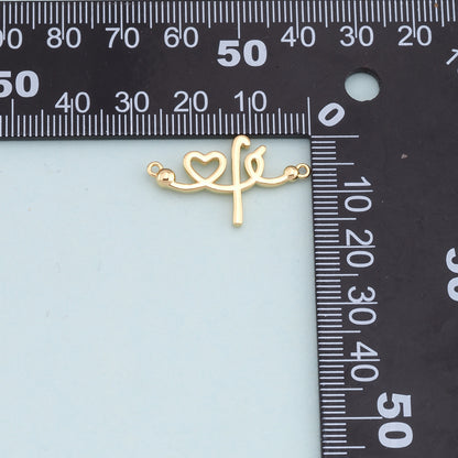 Gold stethoscope Charms,18K Gold Filled stethoscope Pendant,stethoscope Charm Bracelet Necklace for DIY Jewelry Making Supply